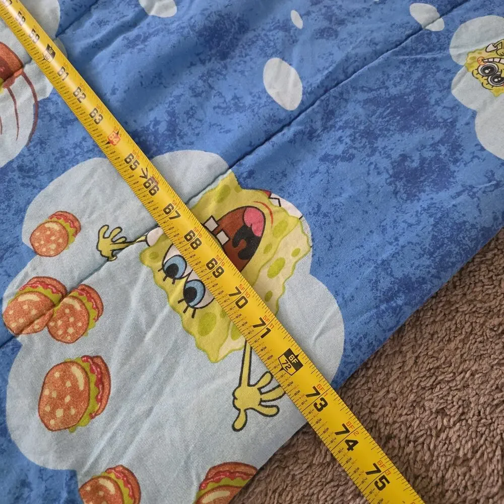 Vintage SpongeBob SquarePants 2004 Comforter Blanket Gary Snail Jellyfish Y2K